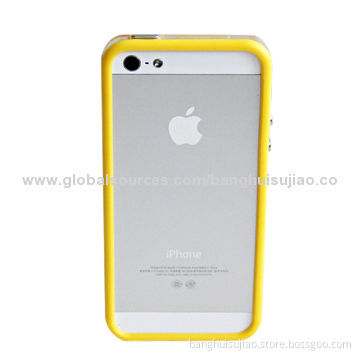 Protective TPU + PC Bumper Frames for iPhone 5/5S, Side with Anti-slide Pattern